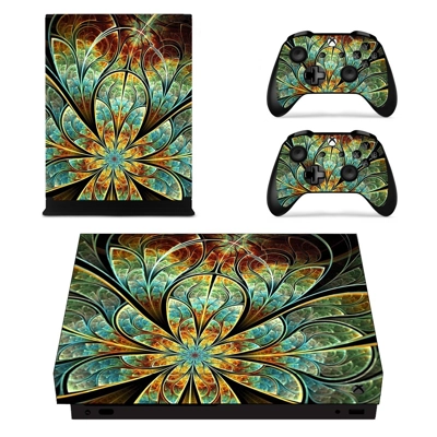 Beautiful Custom Design decal skin for Xbox one X Console .. Beautiful Custom Design decal skin for Xbox one X Console ..