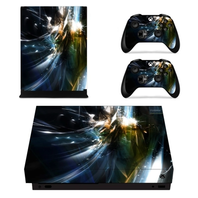 Custom Design decal skin for Xbox one X Console and 2 Controllers