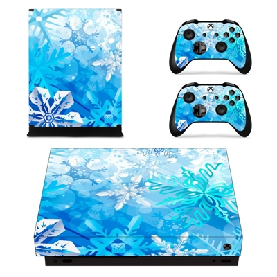 Light Blue Design decal skin for Xbox one X Console and 2 .. Light Blue Design decal skin for Xbox one X Console and 2 ..