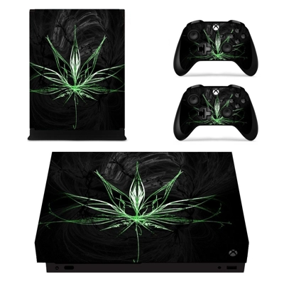 Custom Design decal skin for Xbox one X Console and 2 Controllers