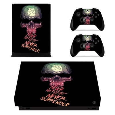 Skull decal skin for Xbox one X Console and 2 Controllers Skull decal skin for Xbox one X Console and 2 Controllers
