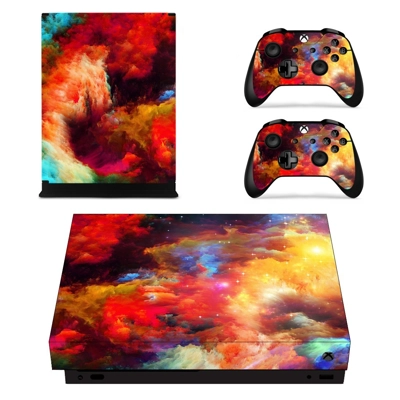 Colorful Custom Paint decal skin for Xbox one X Console an.. Colorful Custom Paint decal skin for Xbox one X Console an..