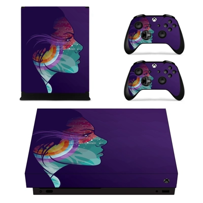 Custom Face Art decal skin for Xbox one X Console and 2 Co.. Custom Face Art decal skin for Xbox one X Console and 2 Co..