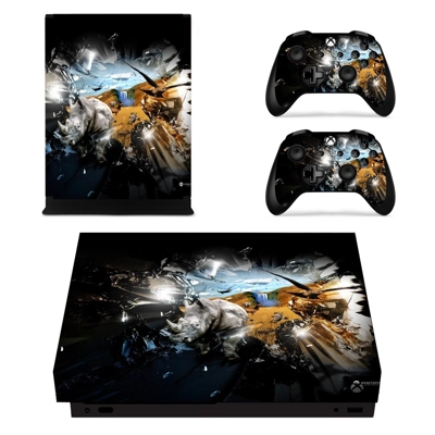 Custom Design decal skin for Xbox one X Console and 2 Cont.. Custom Design decal skin for Xbox one X Console and 2 Cont..