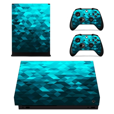 Blue Prizma Effect decal skin for Xbox one X Console and 2.. Blue Prizma Effect decal skin for Xbox one X Console and 2..