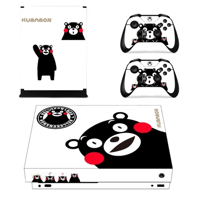 Hello Kumamon decal skin for Xbox one X Console and 2 Cont.. Hello Kumamon decal skin for Xbox one X Console and 2 Cont..