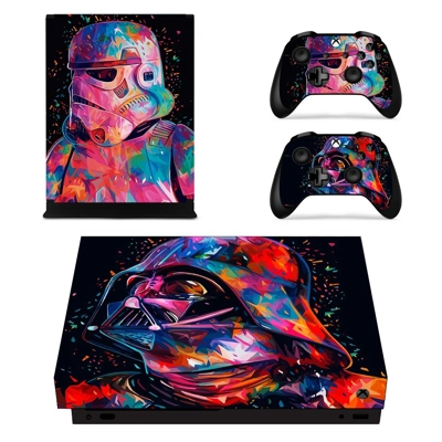 Star Wars decal skin for Xbox one X Console and 2 Controll.. Star Wars decal skin for Xbox one X Console and 2 Controll..