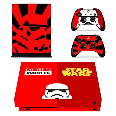 Star Wars decal skin for Xbox one X Console and 2 Controllers