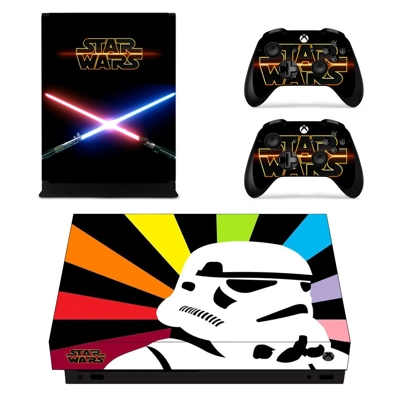 Star Wars decal skin for Xbox one X Console and 2 Controll.. Star Wars decal skin for Xbox one X Console and 2 Controll..