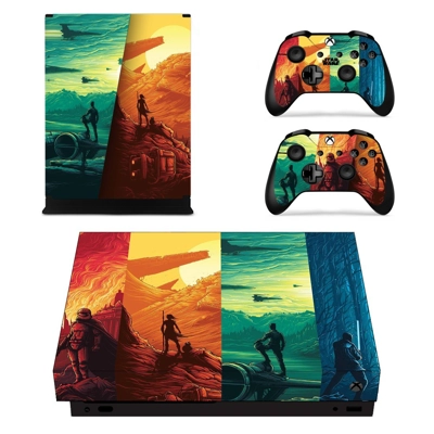 Star Wars decal skin for Xbox one X Console and 2 Controllers