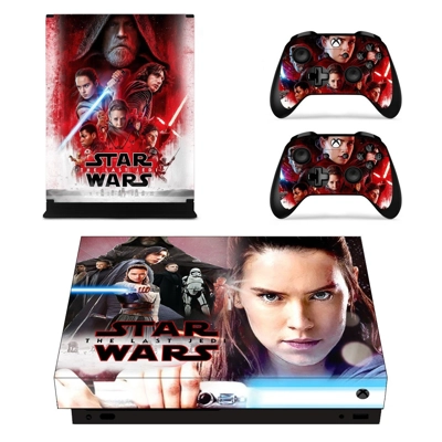 Star Wars The Last Jedi decal skin for Xbox one X Console and 2 Controllers
