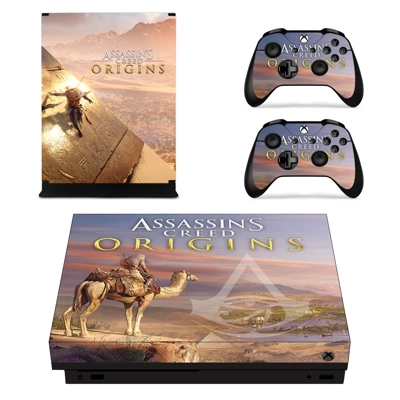 Assassin's Creed Origins decal skin for Xbox one X Console.. Assassin's Creed Origins decal skin for Xbox one X Console..