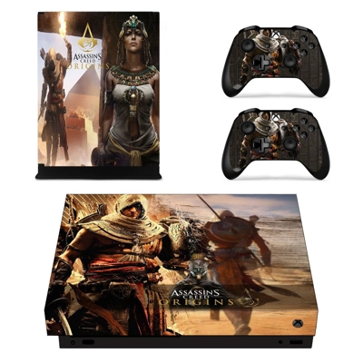 Assassin's Creed Origins decal skin for Xbox one X Console.. Assassin's Creed Origins decal skin for Xbox one X Console..