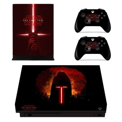 Star Wars The Last Jedi decal skin for Xbox one X Console and 2 Controllers
