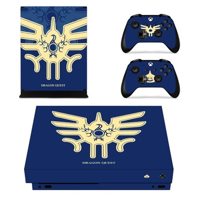Dragon Quest decal skin for Xbox one X Console and 2 Contr.. Dragon Quest decal skin for Xbox one X Console and 2 Contr..