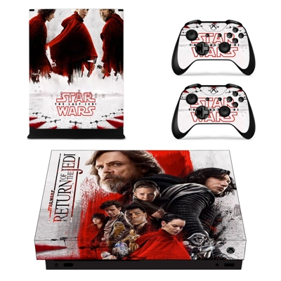 Star Wars The Last Jedi decal skin for Xbox one X Console and 2 Controllers