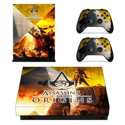 Assassin's Creed Origins decal skin for Xbox one X Console.. Assassin's Creed Origins decal skin for Xbox one X Console..