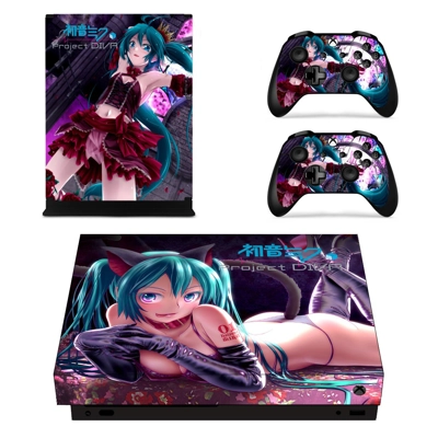 Hatsune Miku Project DIVA decal skin for Xbox one X Consol.. Hatsune Miku Project DIVA decal skin for Xbox one X Consol..