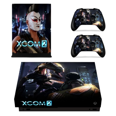 XCOM 2 decal skin for Xbox one X Console and 2 Controllers