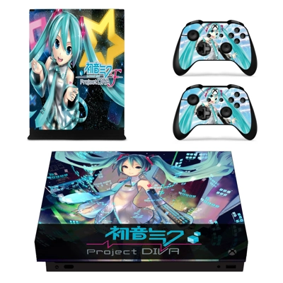 Hatsune Miku Project DIVA decal skin for Xbox one X Consol.. Hatsune Miku Project DIVA decal skin for Xbox one X Consol..