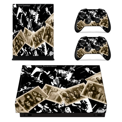 HD classic rock decal skin for Xbox one X Console and 2 Co.. HD classic rock decal skin for Xbox one X Console and 2 Co..