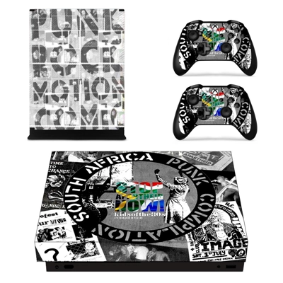 Punk Rock Motion Comics decal skin for Xbox one X Console .. Punk Rock Motion Comics decal skin for Xbox one X Console ..