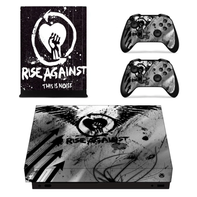 Rise Against this is noise cover decal skin for Xbox one X Console and 2 Controllers