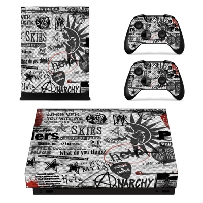 Green day sum 41 decal skin for Xbox one X Console and 2 C.. Green day sum 41 decal skin for Xbox one X Console and 2 C..