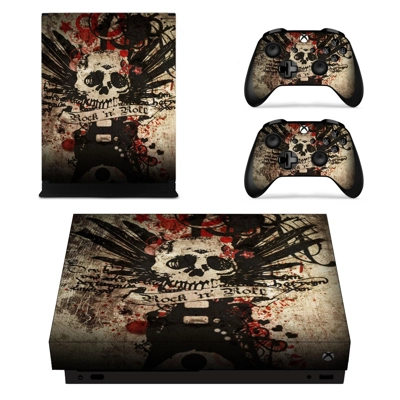 Rock and Roll decal skin for Xbox one X Console and 2 Cont.. Rock and Roll decal skin for Xbox one X Console and 2 Cont..