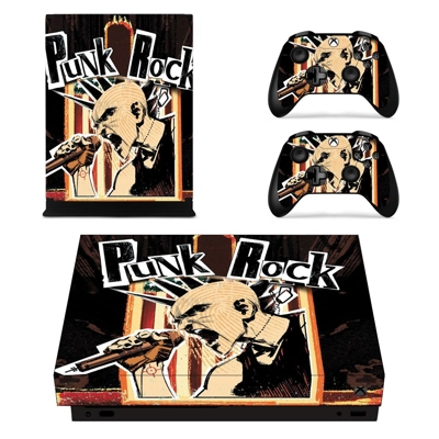 Punk Rock decal skin for Xbox one X Console and 2 Controll.. Punk Rock decal skin for Xbox one X Console and 2 Controll..
