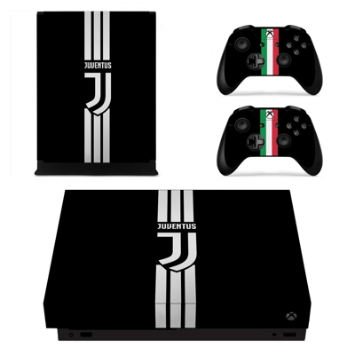 Juventus decal skin for Xbox one X Console and 2 Controllers Juventus decal skin for Xbox one X Console and 2 Controllers
