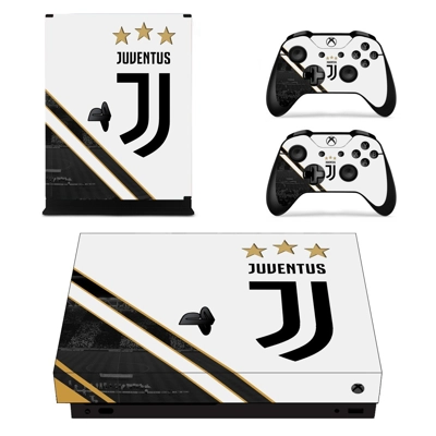 Juventus decal skin for Xbox one X Console and 2 Controllers Juventus decal skin for Xbox one X Console and 2 Controllers