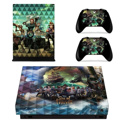 Sea of Thieves decal skin for Xbox one X Console and 2 Con.. Sea of Thieves decal skin for Xbox one X Console and 2 Con..