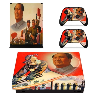 Mao Zedong decal skin for Xbox one X Console and 2 Control.. Mao Zedong decal skin for Xbox one X Console and 2 Control..