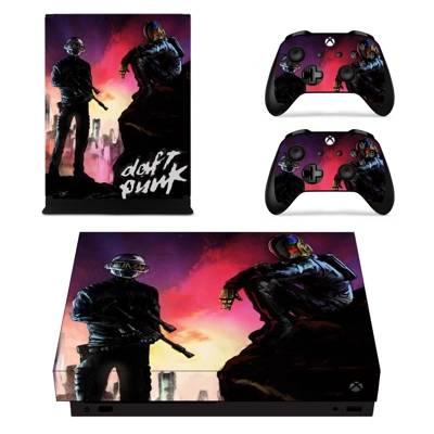 Daft Punk decal skin for Xbox one X Console and 2 Controll.. Daft Punk decal skin for Xbox one X Console and 2 Controll..