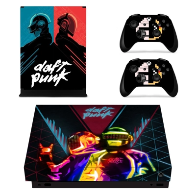 Daft Punk decal skin for Xbox one X Console and 2 Controll.. Daft Punk decal skin for Xbox one X Console and 2 Controll..