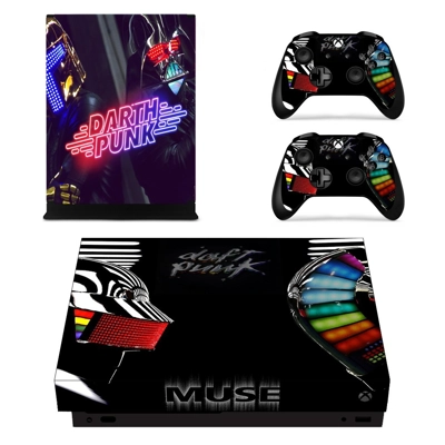 Darth Punk decal skin for Xbox one X Console and 2 Controllers