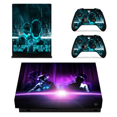 Daft Punk decal skin for Xbox one X Console and 2 Controll.. Daft Punk decal skin for Xbox one X Console and 2 Controll..