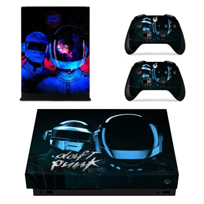 Daft Punk decal skin for Xbox one X Console and 2 Controll.. Daft Punk decal skin for Xbox one X Console and 2 Controll..