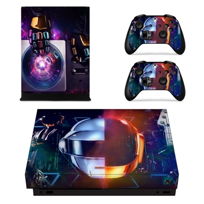Daft Punk decal skin for Xbox one X Console and 2 Controll.. Daft Punk decal skin for Xbox one X Console and 2 Controll..