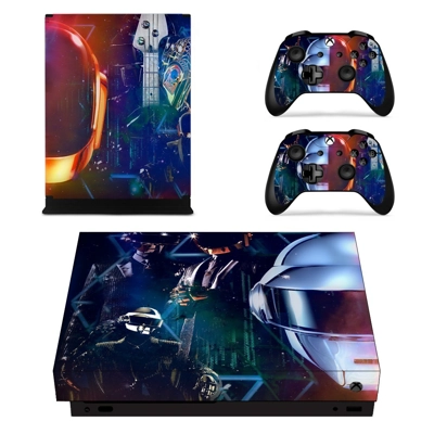 Daft Punk decal skin for Xbox one X Console and 2 Controll.. Daft Punk decal skin for Xbox one X Console and 2 Controll..