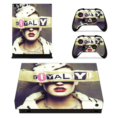 Royalty inspired fashion decal skin for Xbox one X Console.. Royalty inspired fashion decal skin for Xbox one X Console..