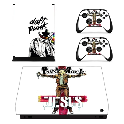 Punk Rock Jesus decal skin for Xbox one X Console and 2 Co.. Punk Rock Jesus decal skin for Xbox one X Console and 2 Co..