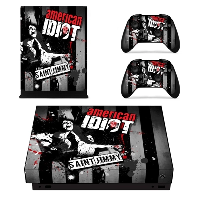 American idiot st jimmy decal skin for Xbox one X Console .. American idiot st jimmy decal skin for Xbox one X Console ..
