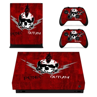 Punk Outlaw decal skin for Xbox one X Console and 2 Contro.. Punk Outlaw decal skin for Xbox one X Console and 2 Contro..
