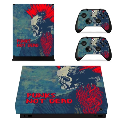 Punks Not Dead decal skin for Xbox one X Console and 2 Con.. Punks Not Dead decal skin for Xbox one X Console and 2 Con..