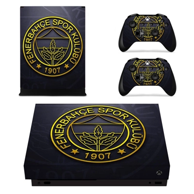 Fenerbah�e S K decal skin for Xbox one X Console and 2 Controllers