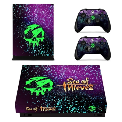 Sea of Thieves decal skin for Xbox one X Console and 2 Controllers