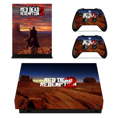 Red Dead Redemption 2 decal skin for Xbox one X Console an.. Red Dead Redemption 2 decal skin for Xbox one X Console an..