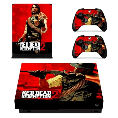 Red Dead Redemption 2 decal skin for Xbox one X Console an.. Red Dead Redemption 2 decal skin for Xbox one X Console an..
